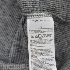 Old Navy Waffle Knit Thermal Shirt Mens Large Gray Lightweight Cotton Stretch LS