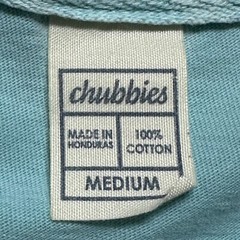Chubbies Tee Men’s T Shirt Size M Turquoise Short Sleeve Sky’s Out Thighs Out