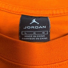 Jordan 8 VIII Graphic T-Shirt Jumpman Logo Orange Casual Top Mens Large