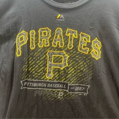 Pittsburgh Pirates Majestic Tshirt Mens 2XL Triple Peak Baseball Buccos 3005