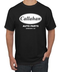 Callahan Auto Parts Sandusky Ohio Retro 90s Funny Tommy Boy Pop Culture Tshirt