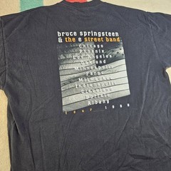Vintage 1990s Bruce Springsteen & The E Street Band 1999 Tour Shirt XL Black