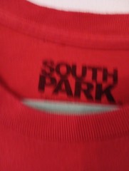 South Park T-Shirt Red Mens L Small Pinhole as shown in picture Pre-owned