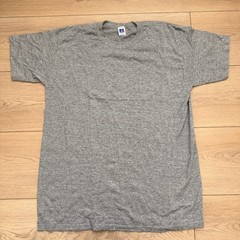 Vintage 80s 90s Russell Athletic Blank Gray Heather T-Shirt L Made in USA