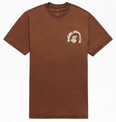 Adidas Essentials Growth Club Graphic Shirt Brown Premium Heavyweight Size Small