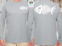 Microfiber Long Sleeve Fishing Shirt UPF 50 Col Neon Orange 1