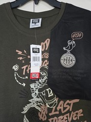 GTL4 Good Things Last Forever Graphic T Shirt Mens Large Olive Green Streetwear