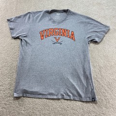 47 Brand Virginia Cavaliers Shirt Mens XL Grey Heather Short Sleeve NCAA Tee