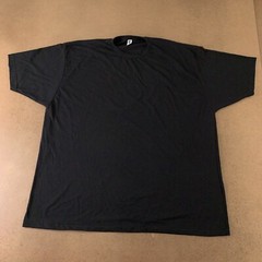 Tultex Ultra Blend Adult Unisex Size XXXL Black Short Sleeve Crew Neck Tee 241