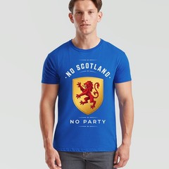No Scotland No Party Football Unisex T Shirt Scotland Fan Mens Womens Top