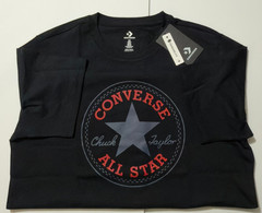 Converse Men SS Crew T-Shirt Tee “ALL STAR CHUCK TAYLOR PATCH EDITION”
