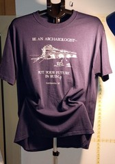 VGT Jerzees Graphic Print T Shirt Mens XL Caesarea Maritima in 87 archaeologists