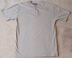 Vintage John Ashford Adventure Men’s Medium Cotton Light Gray/Beige Shirt