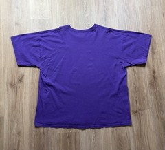 VINTAGE Nike Team Purple Small Swoosh T-Shirt Size XXL Essentials Embroidered