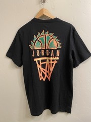 Air Jordan DNA Hoop on Fire Double Sided Tee Sz Large Black Standard Fit NWT