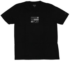 Free to Play Adult New T-Shirt – Documentary Valve Simple Word Logo Pic