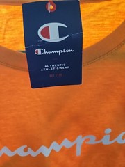 Champion Mens Medium Capri Orange Tshirt Shirt NEW w Tags Logo Free Shipping