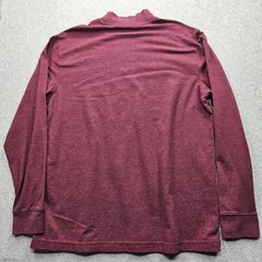 Saddlebred Men’s Large Maroon Half Turtle Neck Long Sleeve