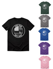 Pro-Gun Anti-Idiot T-Shirt | 2nd Amendment Vertical Rifle Flag 2A