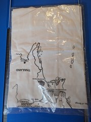 Golden Triangle Brand Myanmar Map Graphic T-shirt Size L White *READ*