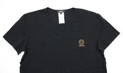 Versace T-Shirt Underwear Mens XL Black Stretch Cotton Medusa Logo AU10005