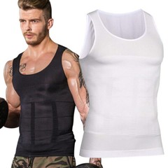 Men Abs Tummy Control Slimming Body Shaper Undershirt Male Mesh Tank Top Vests
