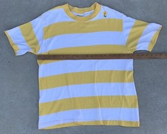 Vintage Striped T Shirt Combed Cotton Munsingwear Surf Mod Combed Cotton Sz XL