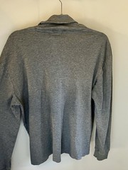 Polo Ralph Lauren Gray Cowl Neck Pullover Sweatshirt Men’s L Embroidered Jersey