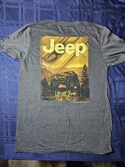 New Jeep Life Off Road T Shirt Grey Unisex 4×4 Offroad