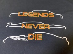 PONTIAC LEGENDS NEVER DIE T-SHIRT – XL – GTO FIREBIRD TRANS AM PARTS DEPOT SHIRT