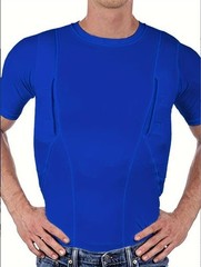 Explosive Man’s T-shirt Concealed Hidden Holster Tactical Invisible Carry Tops A