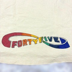 45Rpm Cut And Sew Oversized Short Sleeve T-Shirt With Back Print