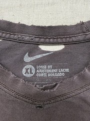 Nike Loose Fit Center Swoosh T Shirt Men’s XL Brown Sun Faded Distressed
