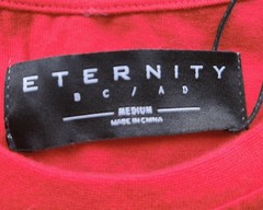 ETERNITY BC/AD Men’s Apparel Chicago Chi-Town Red T-Shirt – Size: Medium