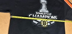 Boston Bruins 2011 Stanley Cup Champs Reebok Shirt Men Large Facsimile Autos