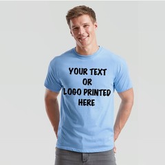 Personalised T Shirt Custom Printed T-Shirt Logo Text Printed Unisex Work Party