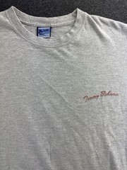 Tommy Bahama Mens Size Medium Gray Graphic T Shirt Island Christmas Naughty Nice