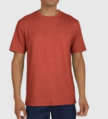 Lands’ End Men’s Classic Fit 4-Way Stretch Tee, Red, Size S