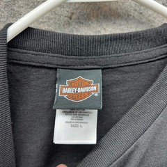 Harley Davidson Shirt Men Large Black Spell Crewneck Wolf Biker 2018 Motorcycle
