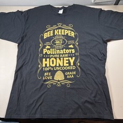 Port & Company Bee Keeper Pollinators Pure Raw Honey Graphic T-Shirt Black XL