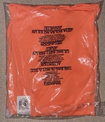 Hanes Unisex Ecosmart T Shirt Casual Safety Orange Plain T-Shirt – Large
