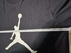 $73 NIKE AIR JORDAN JUMPMAN CREW T-SHIRT & PRO SNAPBACK SET BLACK WHITE sz M