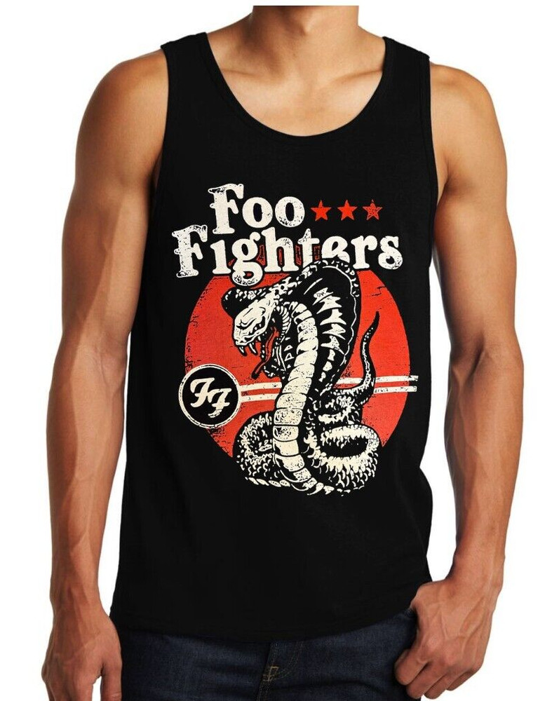 FOO FIGHTERS HEAVY metal Band Black Tank Top Men’s Sizes