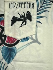 LED ZEPPELIN – SHIRT – HAWAIIAN – ALOHA CASUAL STYLE W/BUTTONS