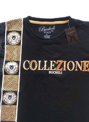 Men’s Bucheli Cotton T Shirt,Italian Style,Slim Fit,Stretch M L.…A12.A