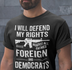 Mens Pro Gun 2nd Amendment USA Political T-Shirt Patriotic Shirts for Men
