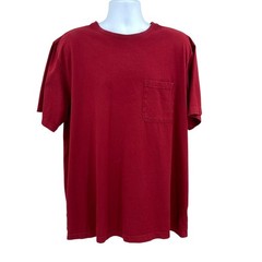 Covington Mens T-Shirt Deep Red Size XLT Crew Neck Regular Fit Pullover Casual