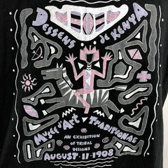 VTG Dessens De Kenya Musee D’Art Museum by Blondie & Bruno Shirt USA Made Stitch