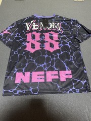 Neff x Marvel Venom Jersey Men’s Size Large Black Purple Embroidered NEW