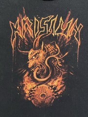 Krisiun 2019 Tour T-Shirt Size XL Cutoff Muscle Tee Cropped Waist Metal Band Tee